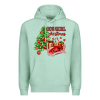 Seafoam Cowgirl Christmas Premium Hoodie - AdoDesignShop