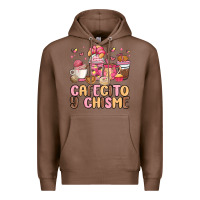 Chestnut cafecito y chisme Premium Hoodie - MaliasSmallBusiness