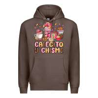 Coffee cafecito y chisme Premium Hoodie - MaliasSmallBusiness
