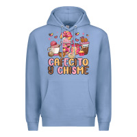 Colony Blue cafecito y chisme Premium Hoodie - MaliasSmallBusiness