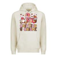 Oatmeal Heather cafecito y chisme Premium Hoodie - MaliasSmallBusiness