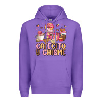 Purple cafecito y chisme Premium Hoodie - MaliasSmallBusiness