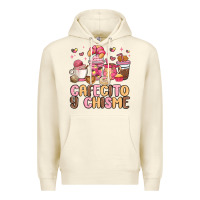 Sandshell cafecito y chisme Premium Hoodie - MaliasSmallBusiness