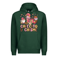 Sports Green cafecito y chisme Premium Hoodie - MaliasSmallBusiness