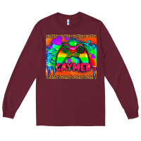 Burgundy lgbtq gaymer and gender symbol tumbler Long Sleeve Tee - HRA Design Shop