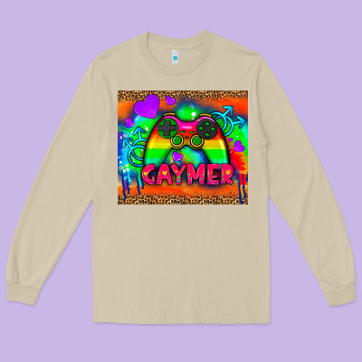 Lgbtq Gaymer And Gender Symbol Tumbler Long Sleeve Tee Designed By Hra Design Shop