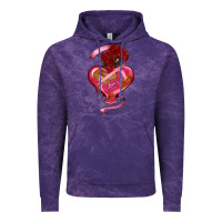 Cloud Purple heart glass vase love tickets with rose Vintage Hoodie - RanaPortraitStore