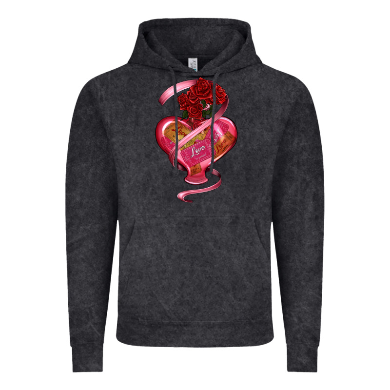 Heart Glass Vase Love Tickets With Rose Vintage Hoodie by RanaPortraitStore | Teevron
