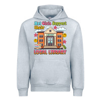 Heather Grey hot girls support their local library Urban Hoodie - Artiststas