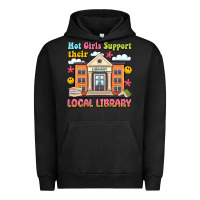 Pigment Black hot girls support their local library Urban Hoodie - Artiststas