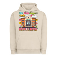 Pigment French Oak hot girls support their local library Urban Hoodie - Artiststas