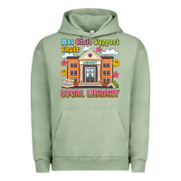 Pigment Oil Green hot girls support their local library Urban Hoodie - Artiststas