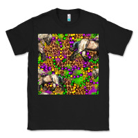 Black mardi gras leopard horse seamless pattern Classic Tee - FaDigitalArtStudio