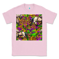 Bubblegum Pink mardi gras leopard horse seamless pattern Classic Tee - FaDigitalArtStudio
