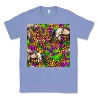 Colony Blue mardi gras leopard horse seamless pattern Classic Tee - FaDigitalArtStudio