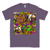 Lavender mardi gras leopard horse seamless pattern Classic Tee - FaDigitalArtStudio