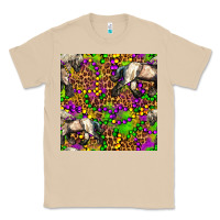 Mushroom mardi gras leopard horse seamless pattern Classic Tee - FaDigitalArtStudio