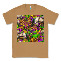 Toasted Coconut mardi gras leopard horse seamless pattern Classic Tee - FaDigitalArtStudio