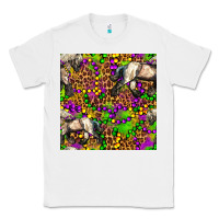 White mardi gras leopard horse seamless pattern Classic Tee - FaDigitalArtStudio