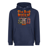 Navy The Best Bucking Dad Ever Heavyweight Hoodie - LillyAllenDesigns