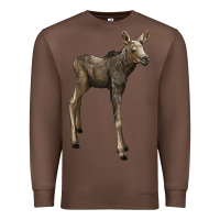 Chestnut moose fawn deer Premium Sweatshirt - LillyAllenDesigns