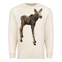 Sandshell moose fawn deer Premium Sweatshirt - LillyAllenDesigns
