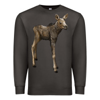 Smoke moose fawn deer Premium Sweatshirt - LillyAllenDesigns