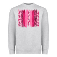 Heather Grey Breast Cancer Brushstrokes Heavyweight Sweatshirt - RanaPortraitStore