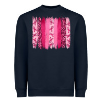 Navy Breast Cancer Brushstrokes Heavyweight Sweatshirt - RanaPortraitStore