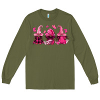 Army Green breast cancer afro gnomies Long Sleeve Tee - FaDigitalArtStudio