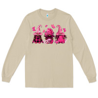Mushroom breast cancer afro gnomies Long Sleeve Tee - FaDigitalArtStudio