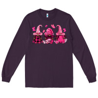 Plum breast cancer afro gnomies Long Sleeve Tee - FaDigitalArtStudio