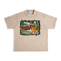 French Oak merry and bright  dachshund with farm Urban Heavy Tee - RanaPortraitStore