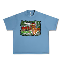 Pebble Blue merry and bright  dachshund with farm Urban Heavy Tee - RanaPortraitStore
