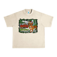 Sandshell merry and bright  dachshund with farm Urban Heavy Tee - RanaPortraitStore