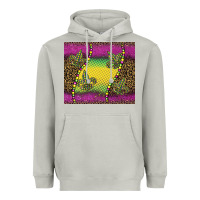 Moon Dust mardi gras  leopard pink glitter Heavyweight Hoodie - BarkalooDesign