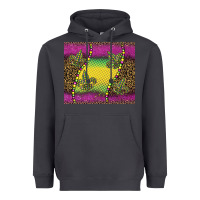 Smoke mardi gras  leopard pink glitter Heavyweight Hoodie - BarkalooDesign
