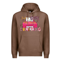 Chestnut just a girl who loves crafting Premium Hoodie - MaliasSmallBusiness