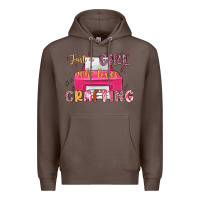 Coffee just a girl who loves crafting Premium Hoodie - MaliasSmallBusiness