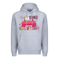 Heather Grey just a girl who loves crafting Premium Hoodie - MaliasSmallBusiness