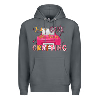 Rock just a girl who loves crafting Premium Hoodie - MaliasSmallBusiness
