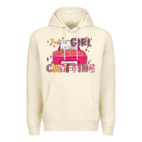 Sandshell just a girl who loves crafting Premium Hoodie - MaliasSmallBusiness