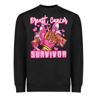Black Breast Cancer survivor afro girl sneakers Heavyweight Sweatshirt - RanaPortraitStore