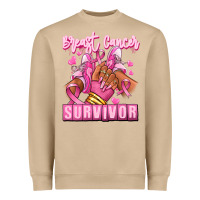 Mushroom Breast Cancer survivor afro girl sneakers Heavyweight Sweatshirt - RanaPortraitStore