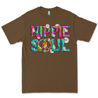 Cacao hippie soul with tie dye and flowers Premium Tee - Artiststas