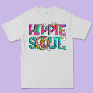 Hippie Soul With Tie Dye And Flowers Premium Tee Designed By Artiststas
