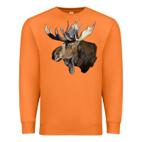 Carrot moose buck deer head Premium Sweatshirt - LillyAllenDesigns