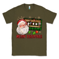 Army Green Merry christmas santa cassette Classic Tee - FaDigitalArtStudio
