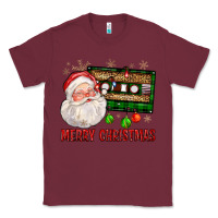 Burgundy Merry christmas santa cassette Classic Tee - FaDigitalArtStudio
