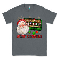 Charcoal Heather Merry christmas santa cassette Classic Tee - FaDigitalArtStudio